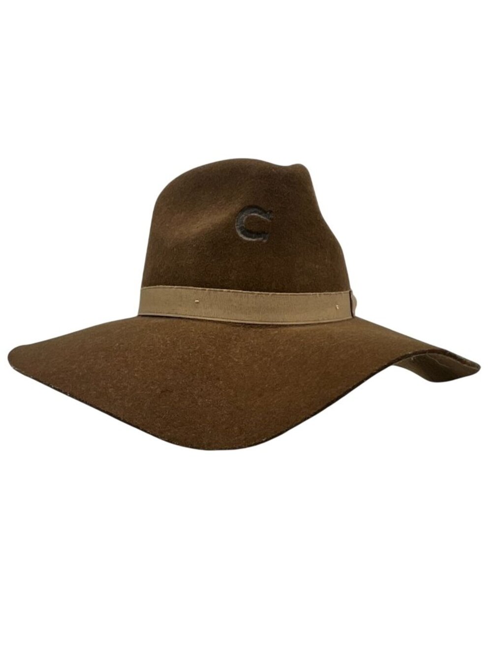 Charlie 1 Horse Womens Acorn Highway Felt Fashion Hat Brown Western Cowboy Retro